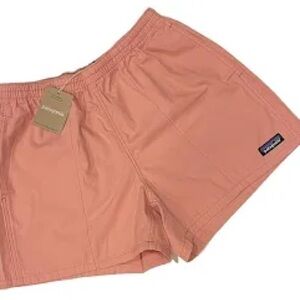 Womens Patagonia 4 Inch Shorts 100% Cotton Funhoggers Sunfade Pink